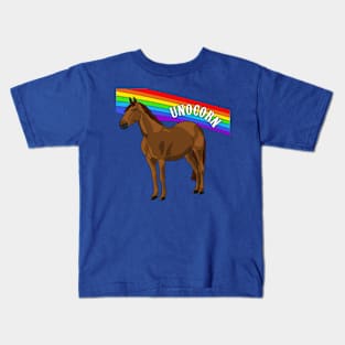 Thunder the Unocorn - Unicorn Art Kids T-Shirt